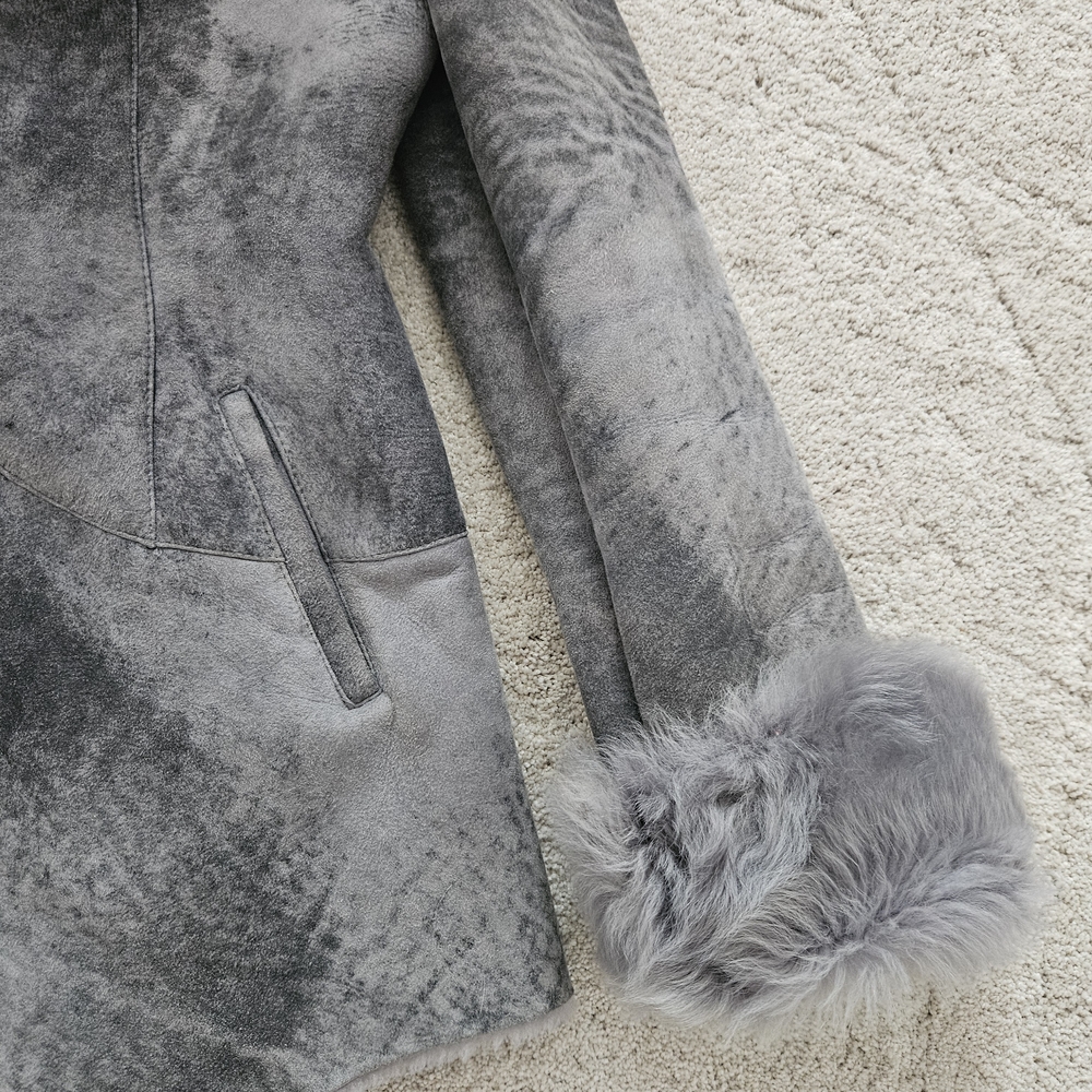 Reisler Sheepskin coat with fur collar M - Picture 4 of 8